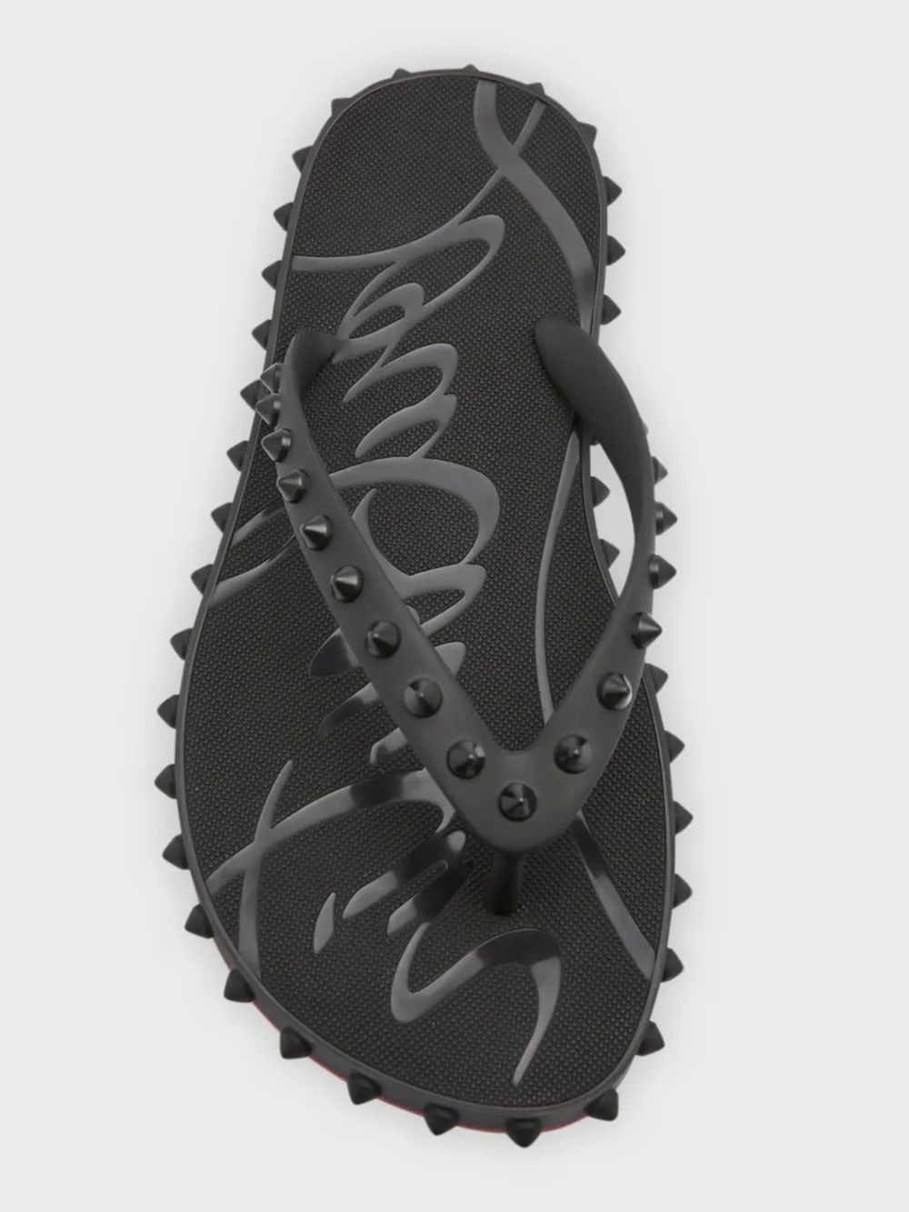 Christian Louboutin Loubi Donna Spike Flip Flops - Picture 2 of 8